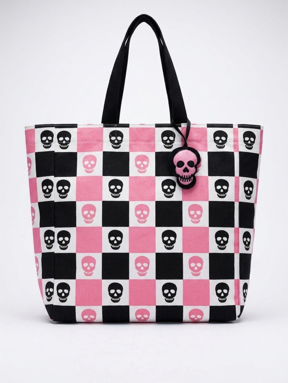 Unbranded Classic/Large Beach Tote Bag Multicolor Sugar Skull Print Bohemian